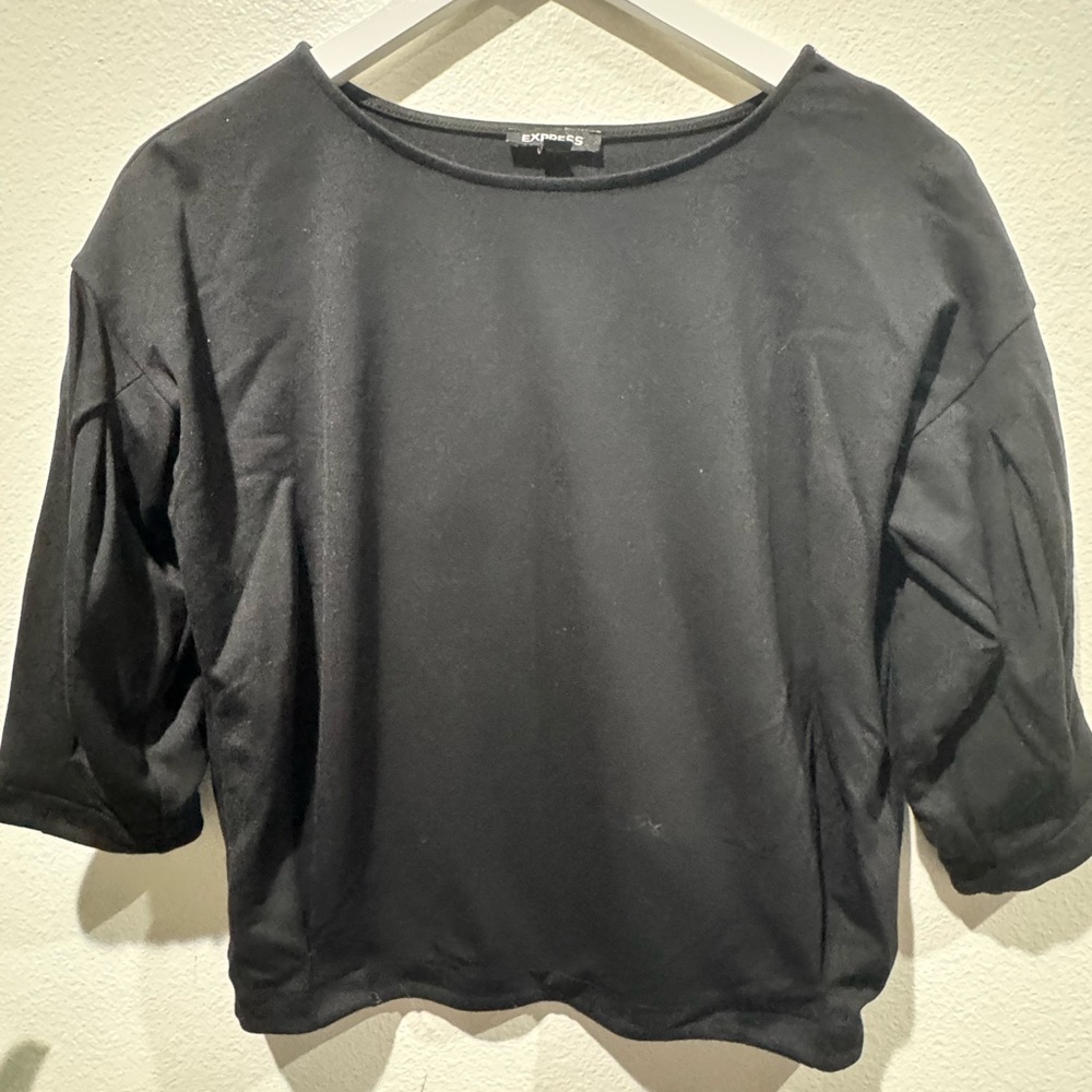 Express Women's Elegant Black Blouse